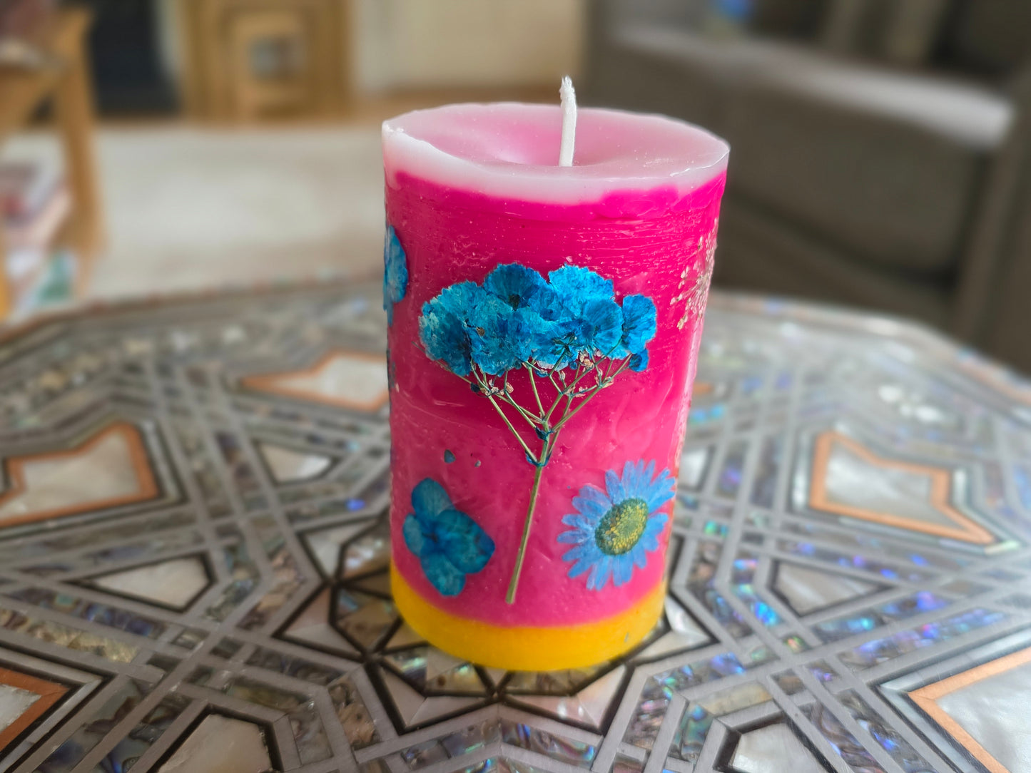 Scented handmade Beeswax Candles (pair)