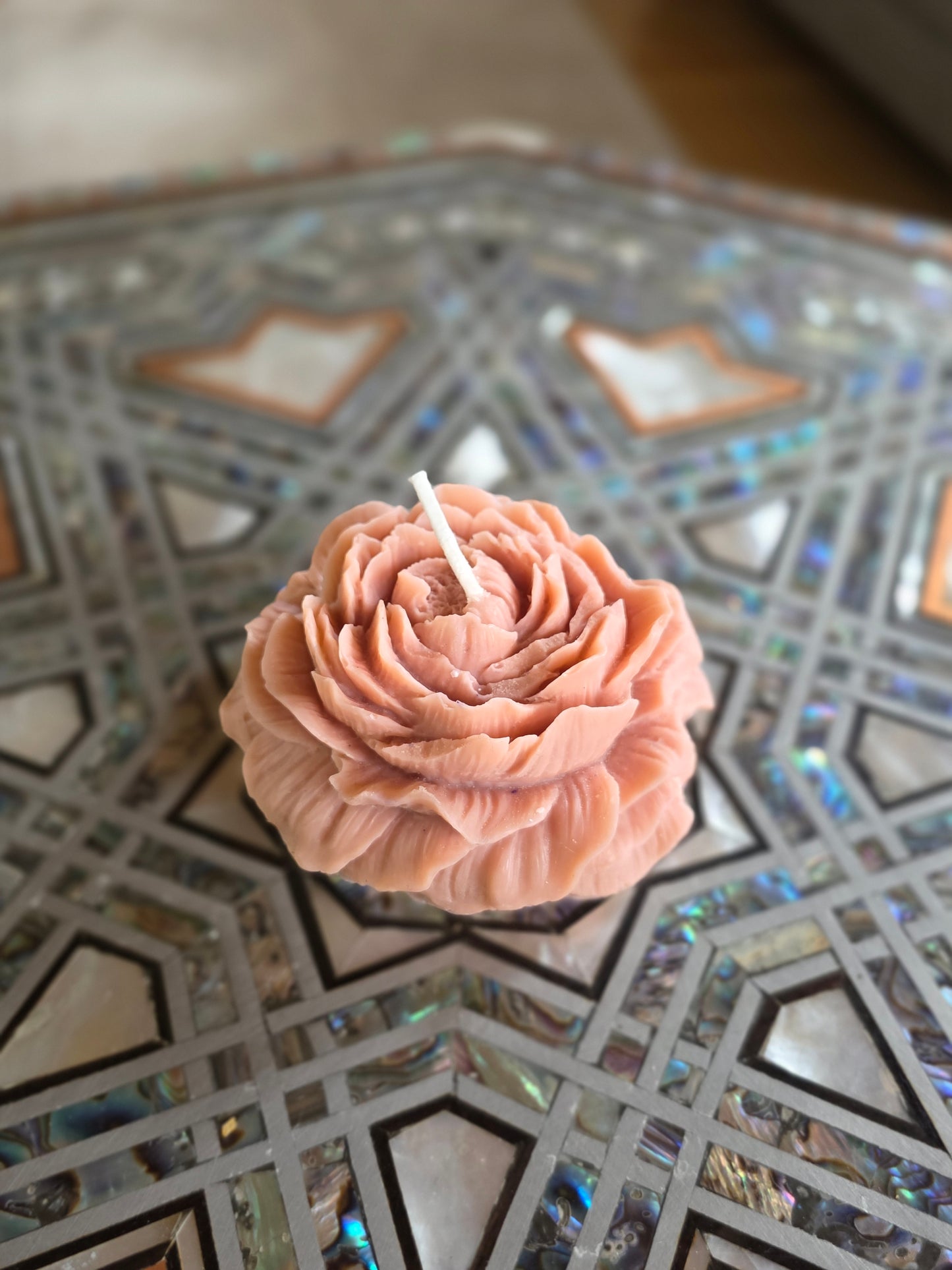 Blooming Rose Treasure Candle (pair)