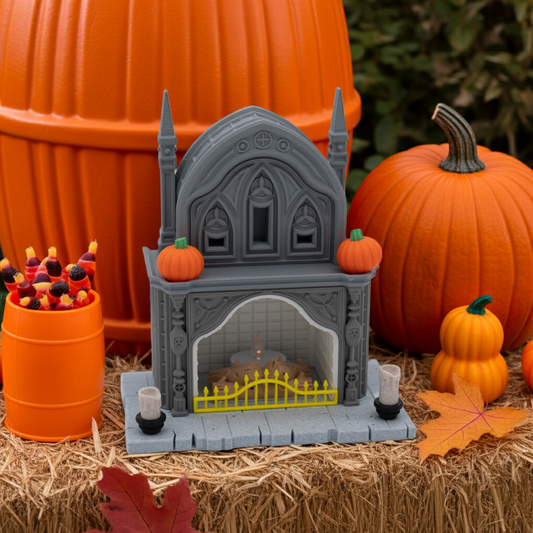 SPOOKY GOTHIC FIREPLACE - Limited Edition!