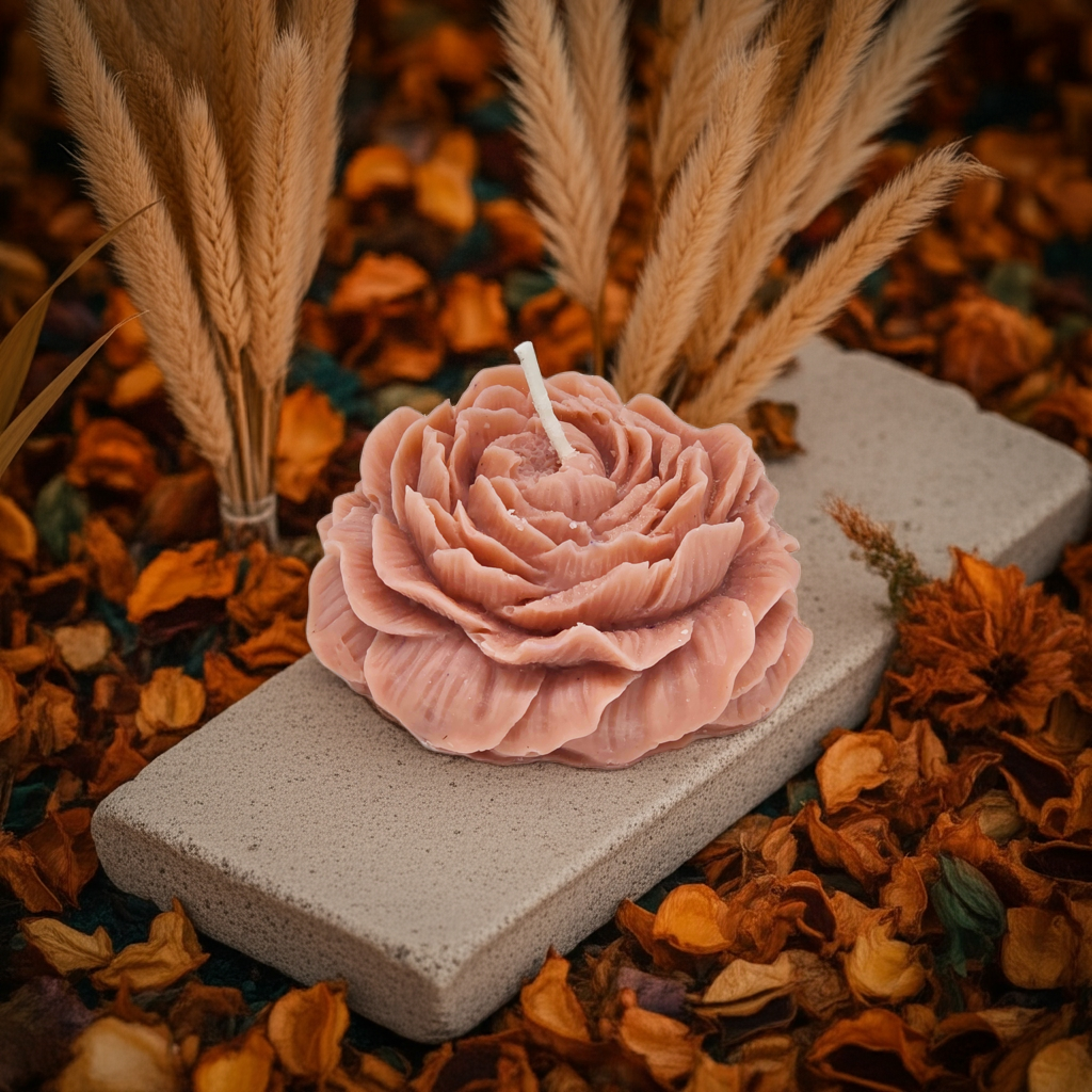 Blooming Rose Treasure Candle (pair)