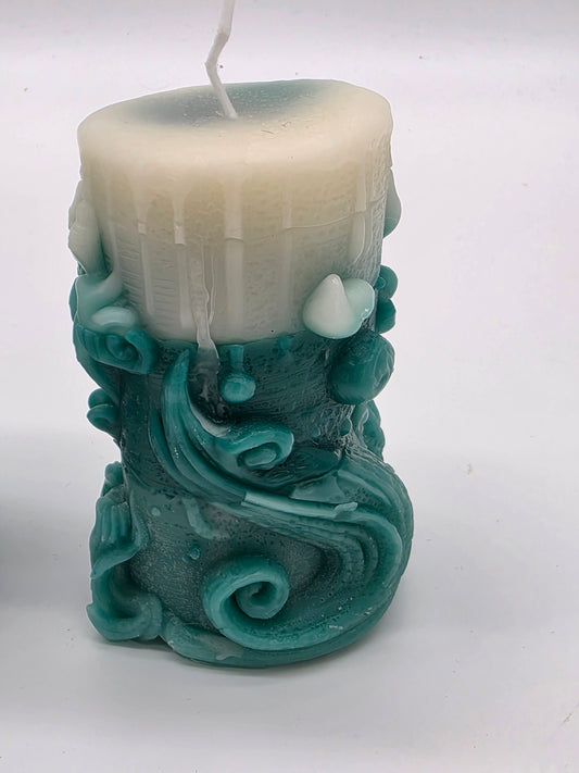 Ocean Wave Scented Pillar Candles