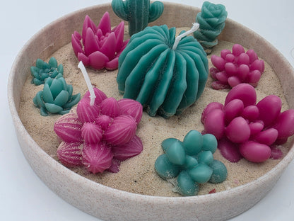 Enchanted Succulent Scented Candle Garden