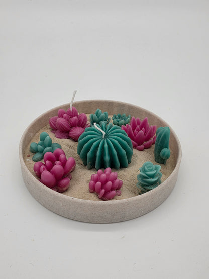 Enchanted Succulent Scented Candle Garden