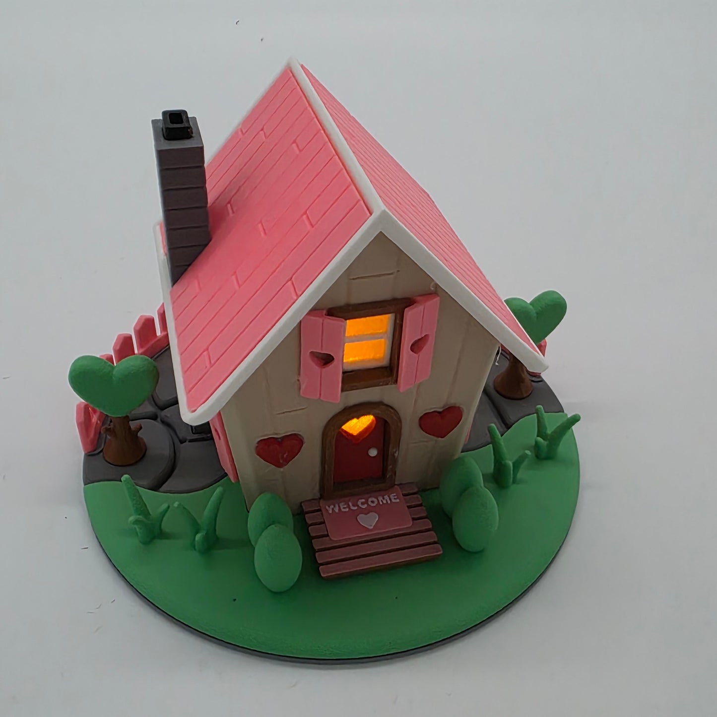 Valentine's Cottage Fairy House Night Light