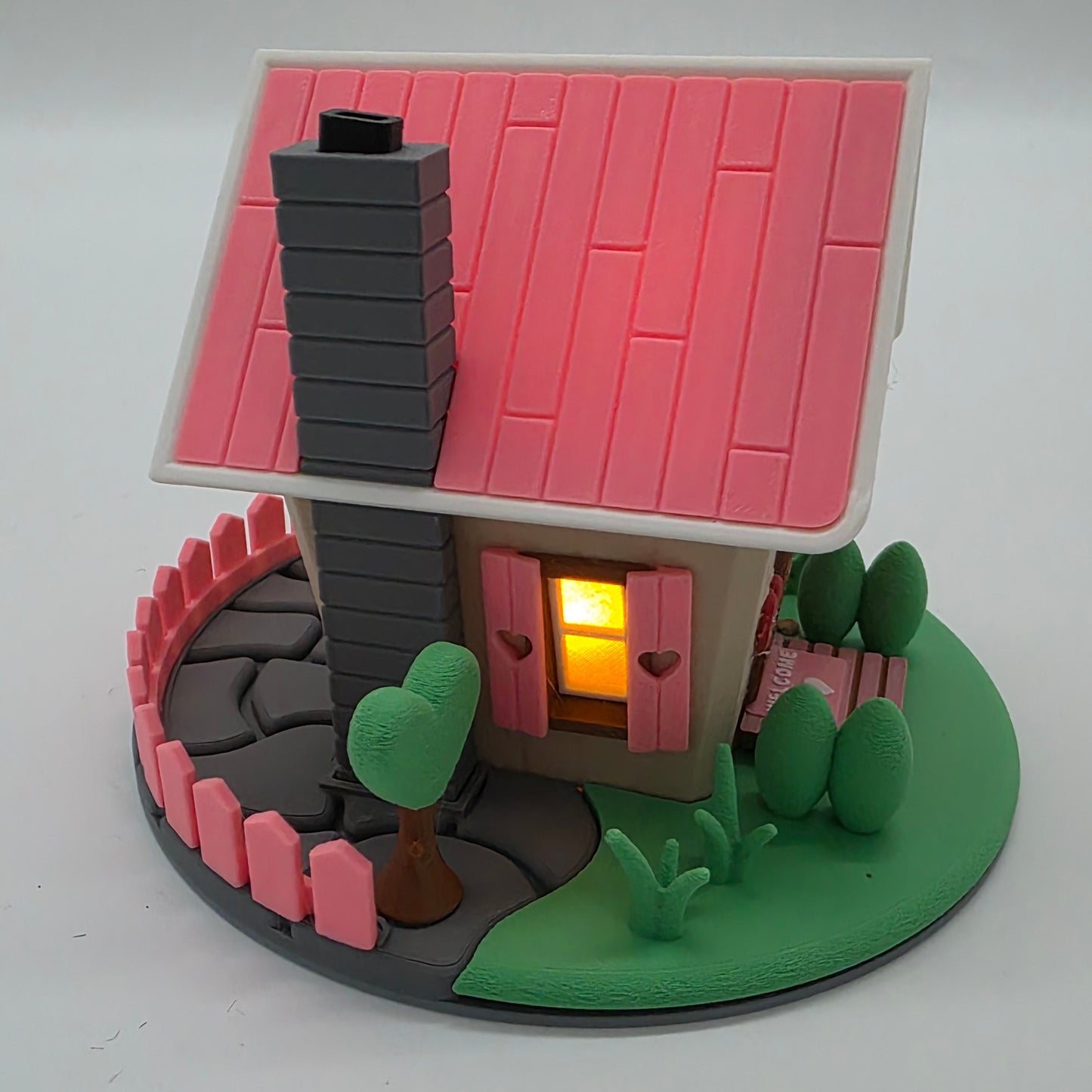 Valentine's Cottage Fairy House Night Light