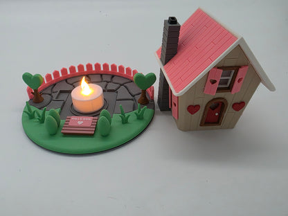 Valentine's Cottage Fairy House Night Light