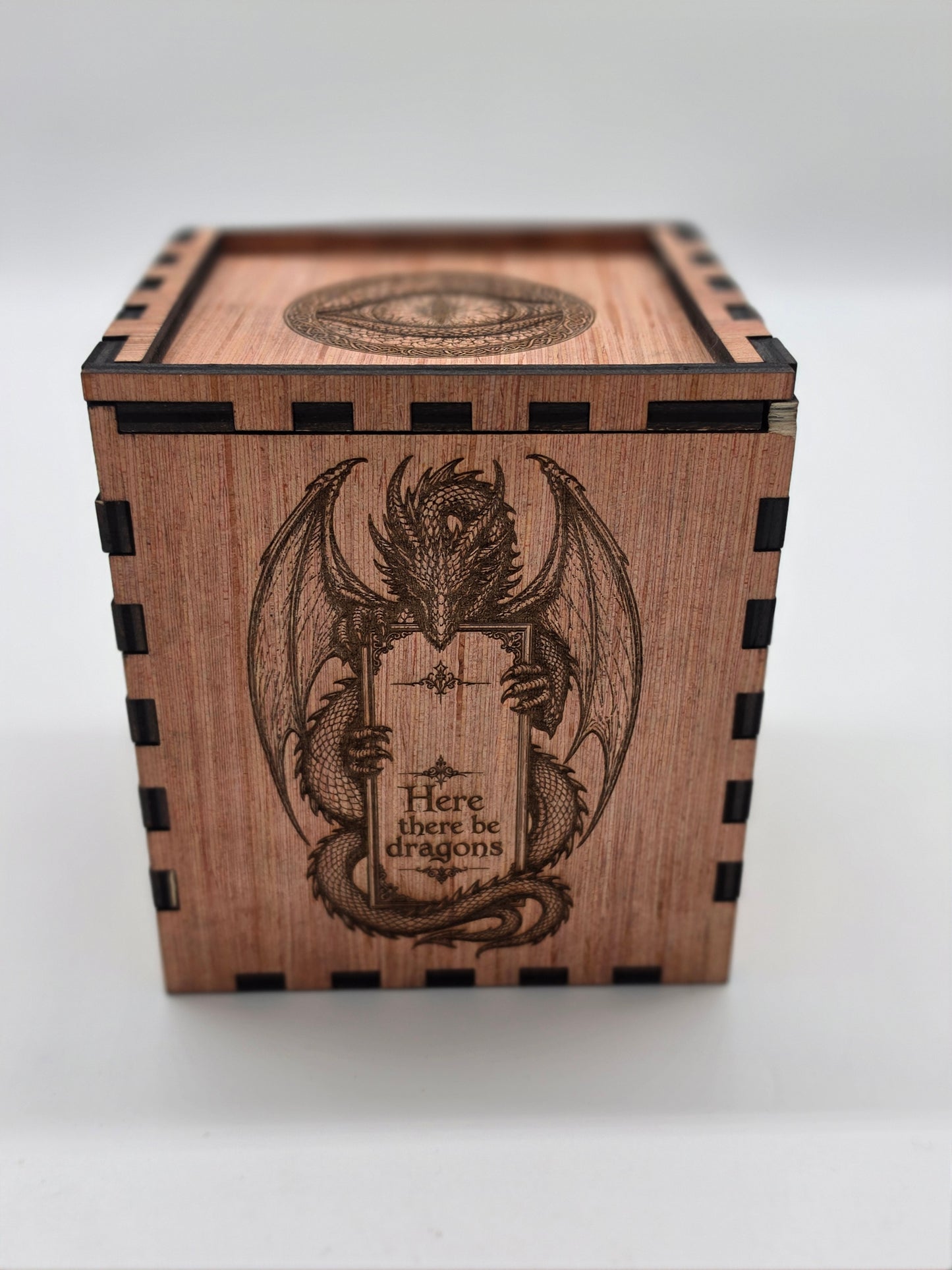 Mystical Telescoping Dragon Egg & Engraved Wooden Nest Box