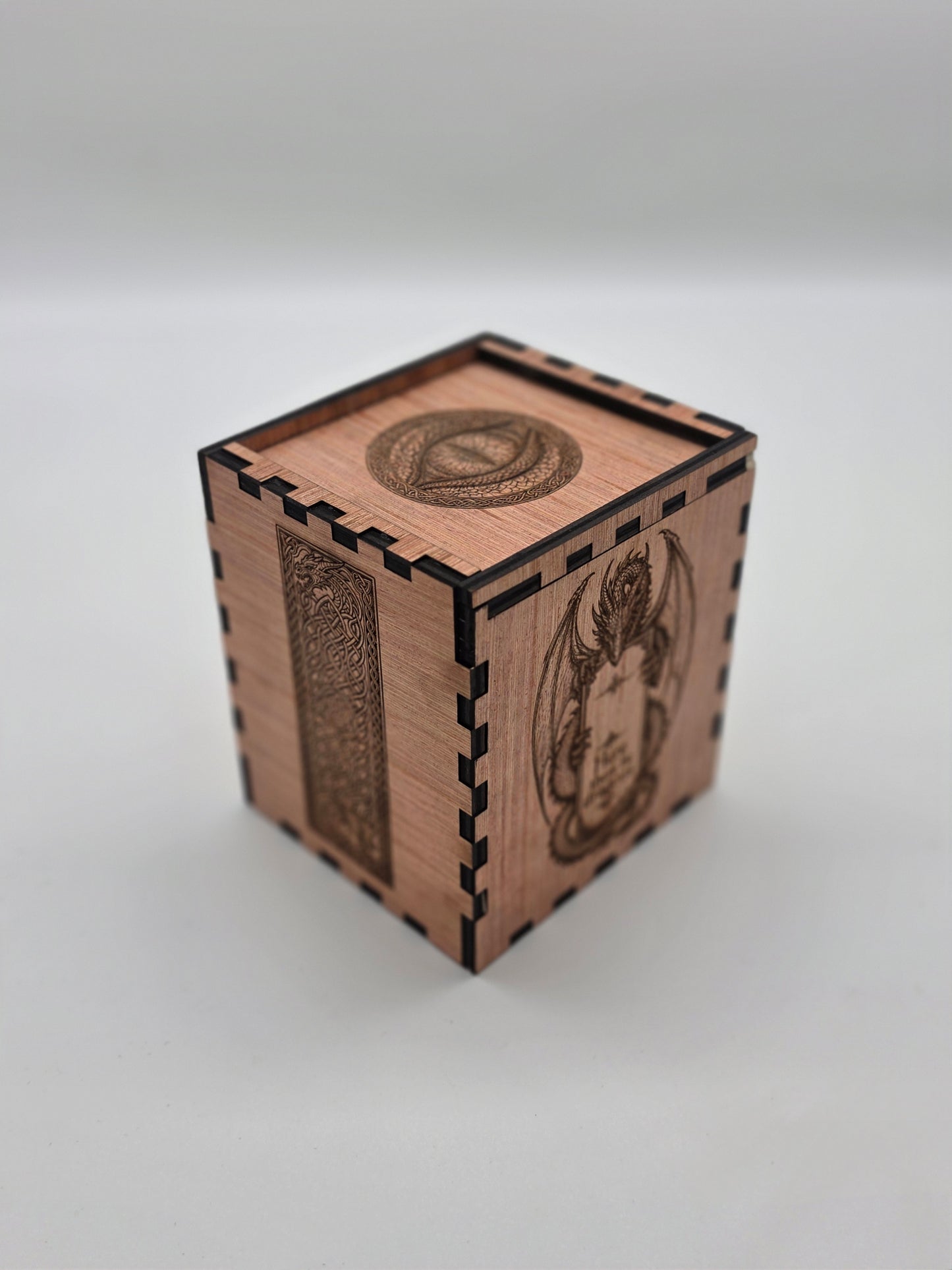Mystical Telescoping Dragon Egg & Engraved Wooden Nest Box