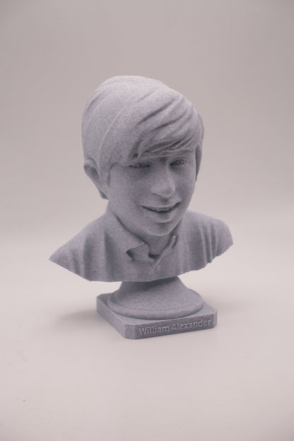 Personalized 3D Face Sculpture – with Built-In Light!