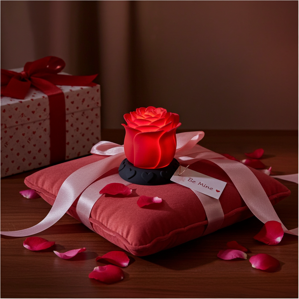 Valentines Enchanted Rose Glow Light