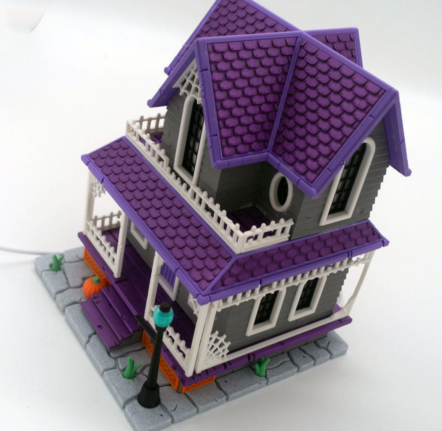 Spooky Haunted House Diorama & Night Light