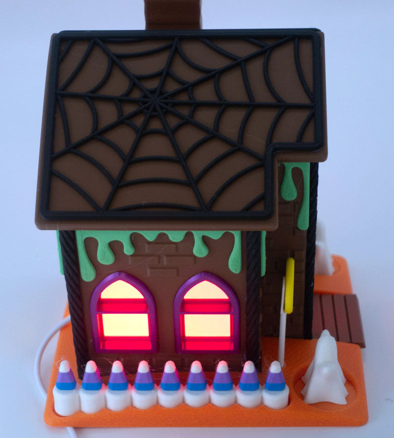 Halloween Gingerbread Fairy House with LED Lights
