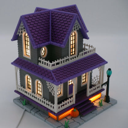 Spooky Haunted House Diorama & Night Light