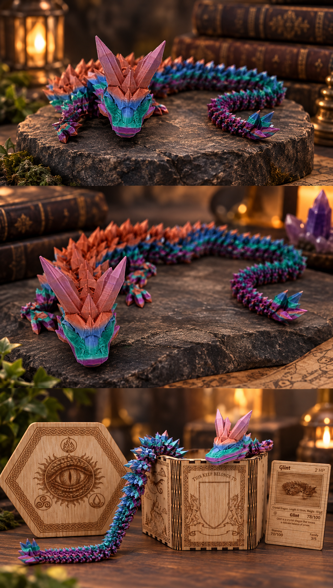 Glint - Articulated 3D Dragon