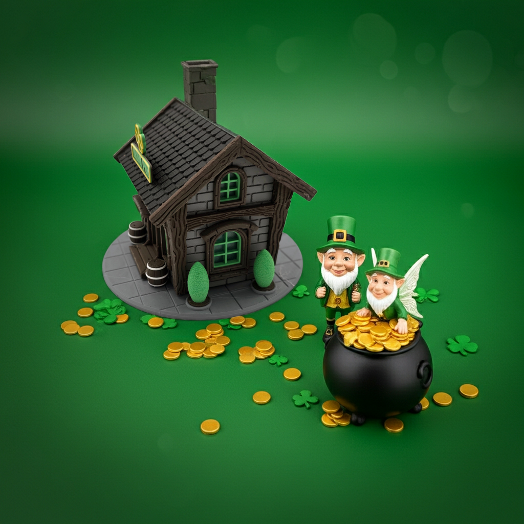 St Patrick's Day Fairy House - The Little Irish Pub