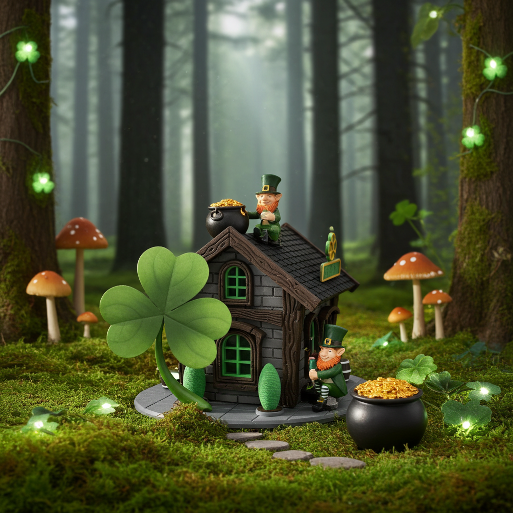 St Patrick's Day Fairy House - The Little Irish Pub