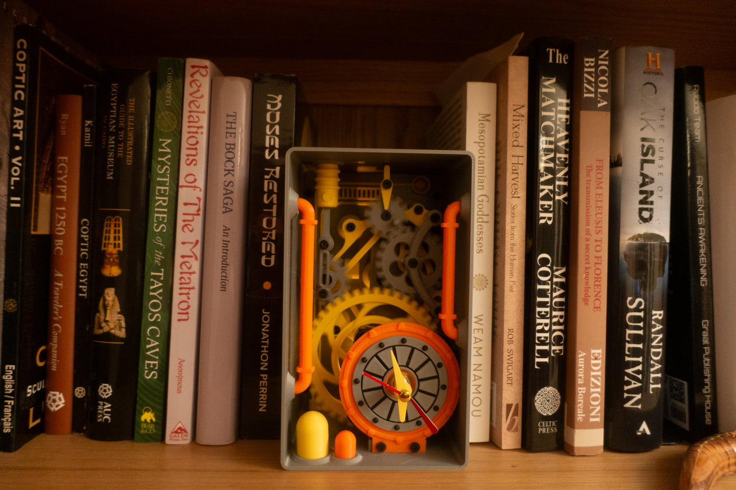 Steampunk Clock Printed Booknook