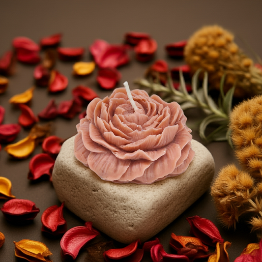 Blooming Rose Treasure Candle (pair)