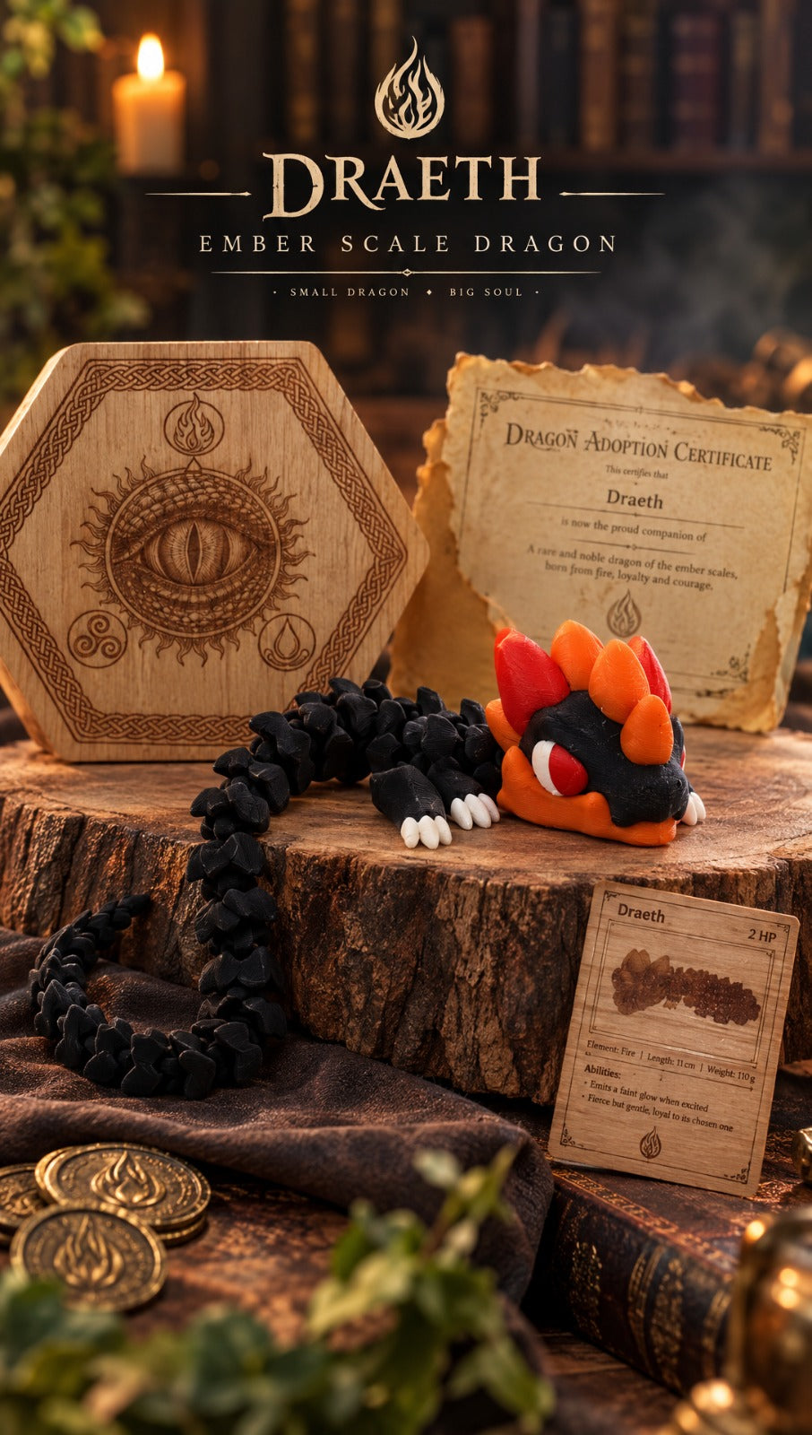 Draeth - Articulated 3D Dragon