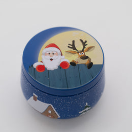 Festive Holiday Scented Beeswax Tin Candles (6 or 12)
