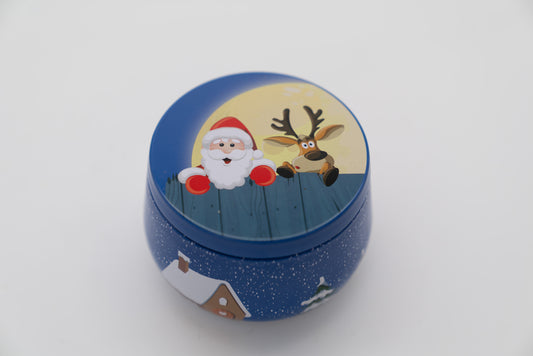 Festive Holiday Scented Beeswax Tin Candles (6 or 12)