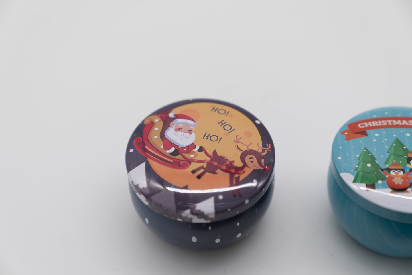 Festive Holiday Scented Beeswax Tin Candles (6 or 12)