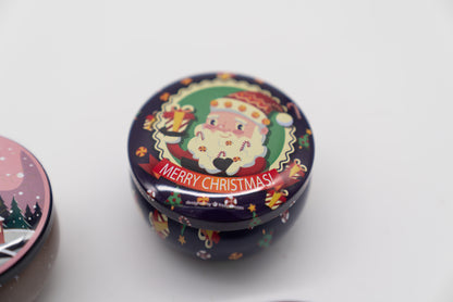 Festive Holiday Scented Beeswax Tin Candles (6 or 12)