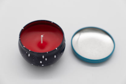 Festive Holiday Scented Beeswax Tin Candles (6 or 12)