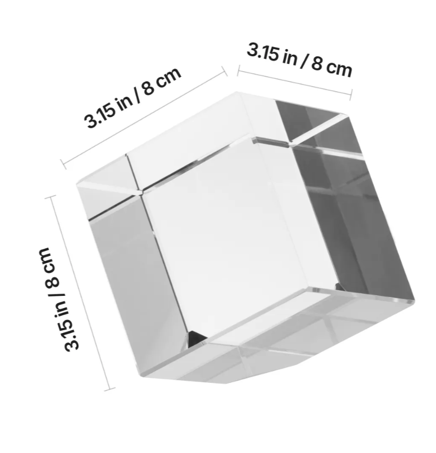 Personalised 3D Crystal Diamond Keepsake — 8 cm