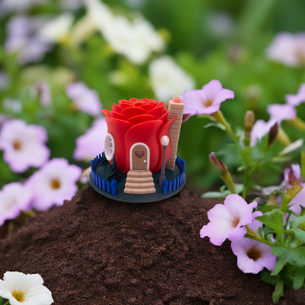 Enchanted Rose Fairy House Night Light