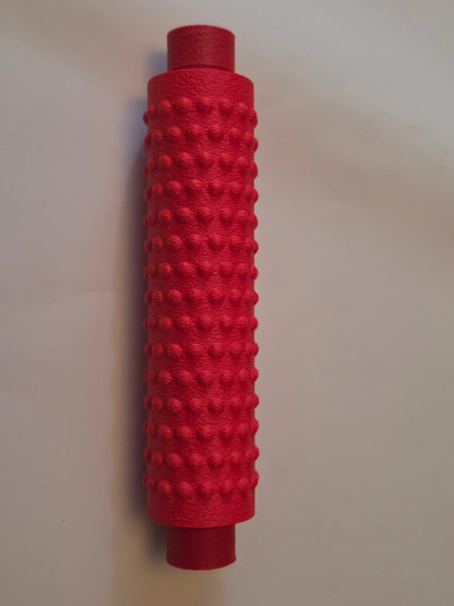 Red massage roller, both ends