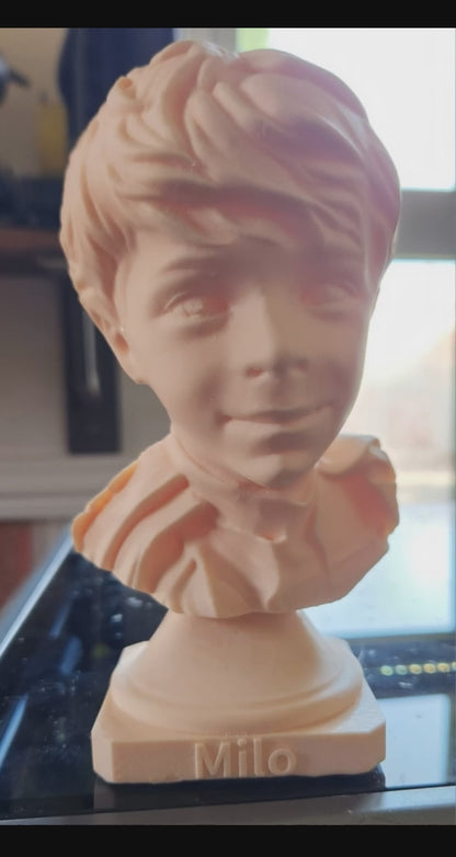 Personalized 3D Face Sculpture – with Built-In Light!