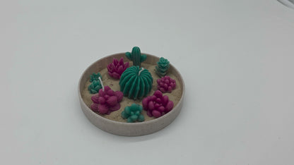 Enchanted Succulent Scented Candle Garden