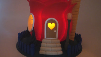 Enchanted Rose Fairy House Night Light