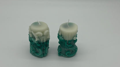 Ocean Wave Scented Pillar Candles