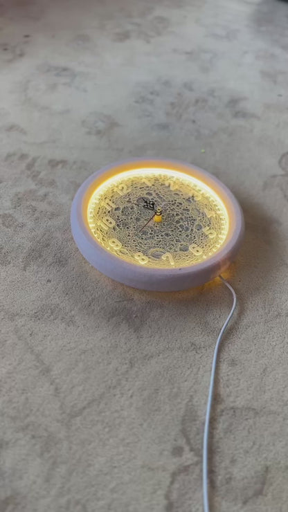 Moon Clock with Lights