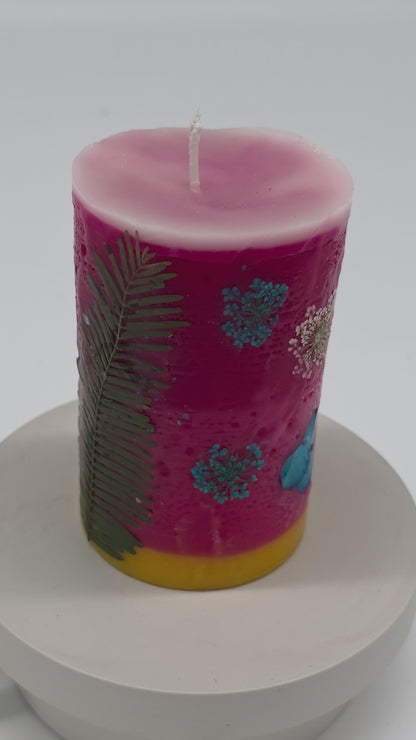 Scented handmade Beeswax Candles (pair)
