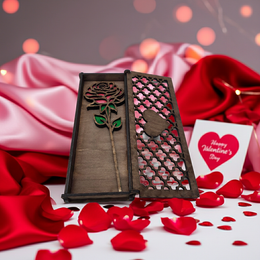 Enchanted Rose Wooden Keepsake Box