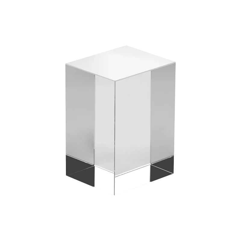 Personalised 3D Crystal Rectangle Keepsake — 10 cm
